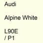 Preview: Audi, Alpine White, L90E / P1.